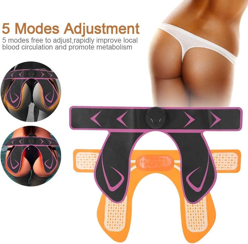 woobles EMS Buttocks Electrostimulator Muscle Electronic Buttock Trainer Glutes Trainer Intelligent for the hip Woman Intelligent Hips Trainer Instructor EMS Electrostimulator Muscle(Purple) - Image 4